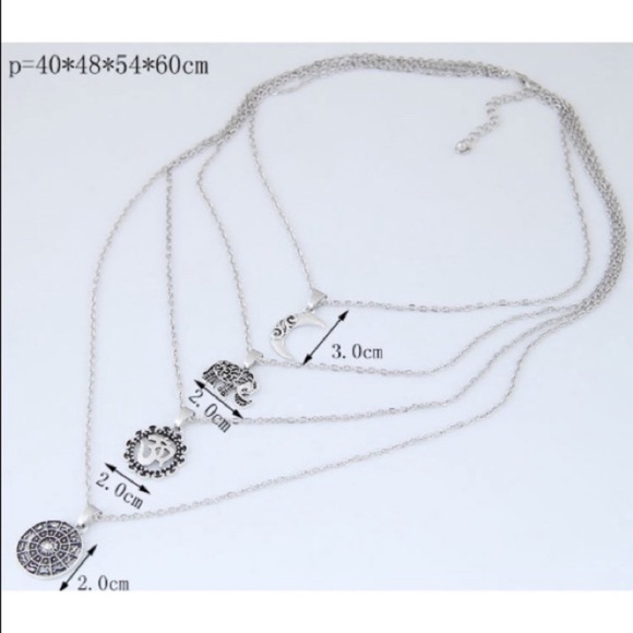 🎁 5/$35 || Multilayered Antiqued Silver Necklace - Picture 6 of 7